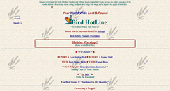 Desktop Screenshot of birdhotline.com
